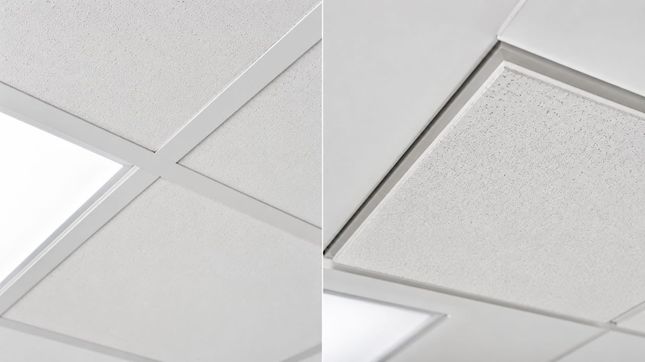 Diferença entre Forro Mineral Lay-In e Tegular