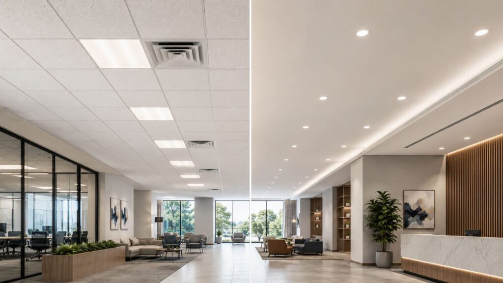 Forro Mineral ou Forro de Drywall?